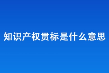 知識產權貫標是什么意思？有什么用？